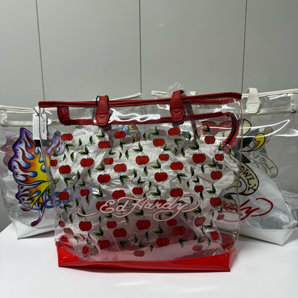 🦋FLASH SALE NO OFFERS$160 AUTH ED HARDY TOTE 3 CHOICES!